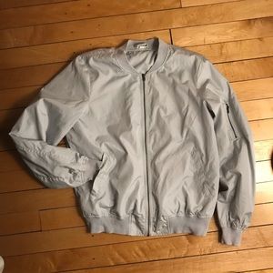 Light gray bomber jacket